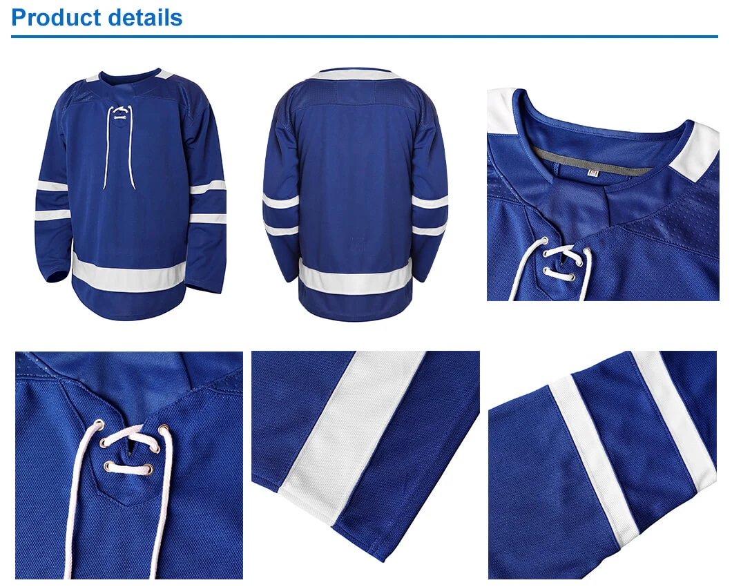 Good Price High Quality Clothing Sports Shirts Custom Design Sublimated Stitched Quick Dry Ice Hockey Jersey