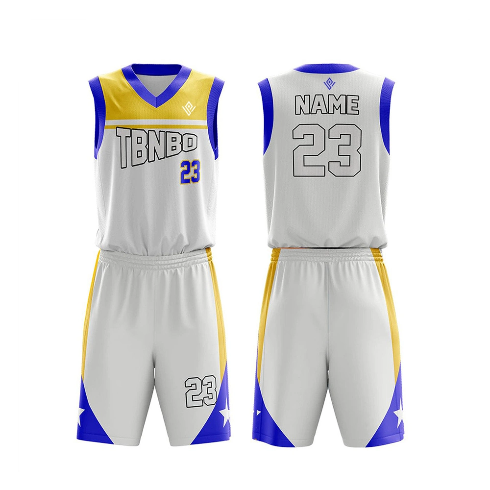 Custom Design Sublimated Basketball Jersey Basketball Uniform Tracksuit Shooting Shirts Outfit with Your Own Logo