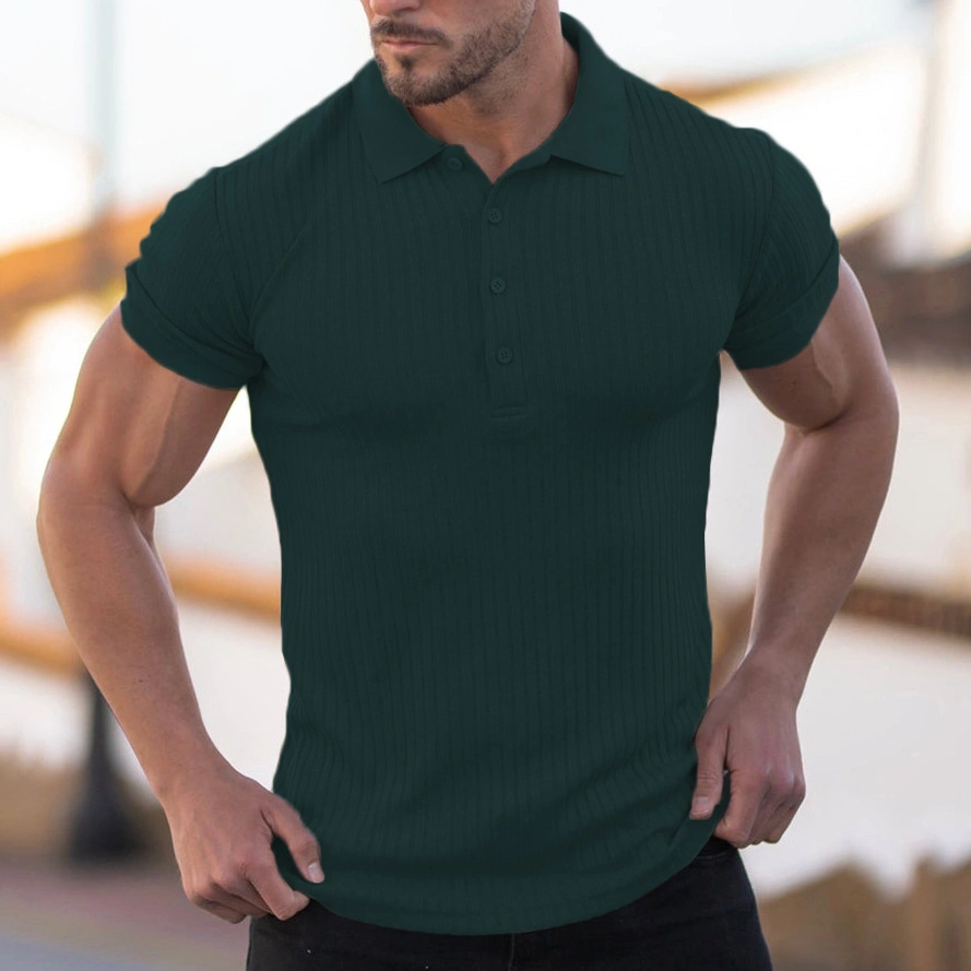 Outdoor Casual Plain Color Polo Sports Men&prime;s T-Shirt Breathable T-Shirt Sports Men
