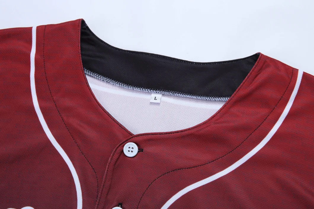 Promotion Top Quality 100% Polyester Sport Tshirts Sublimation Printing Baseball Jersey