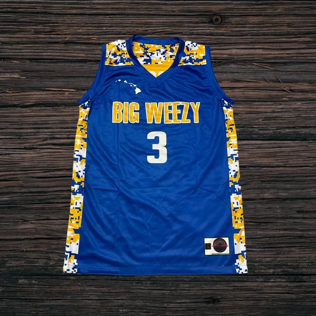Customized Printed Breathable Mesh Sportswear Athletic Team Uniforms Basketball Reversible Jersey for Youth