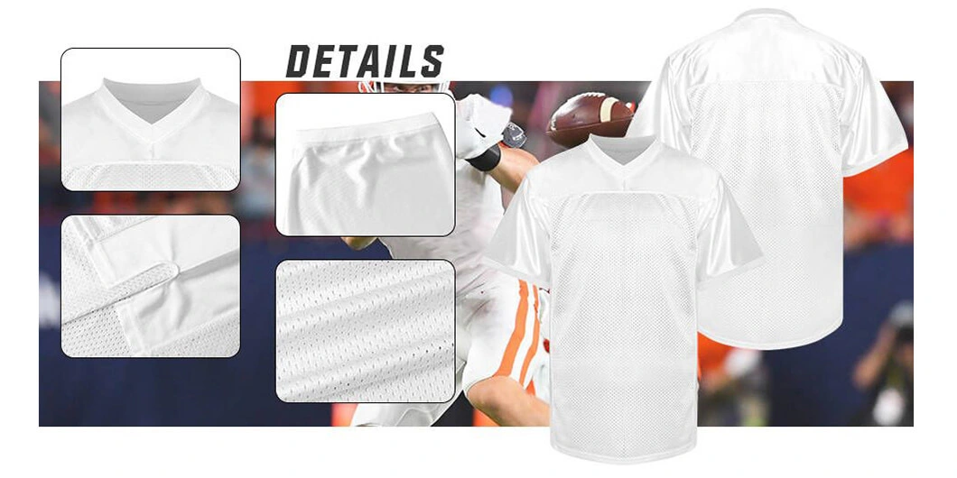 New Design Practice Shirt Custom Made Mesh Clothing Full Sublimation Printing American Football Jerseys
