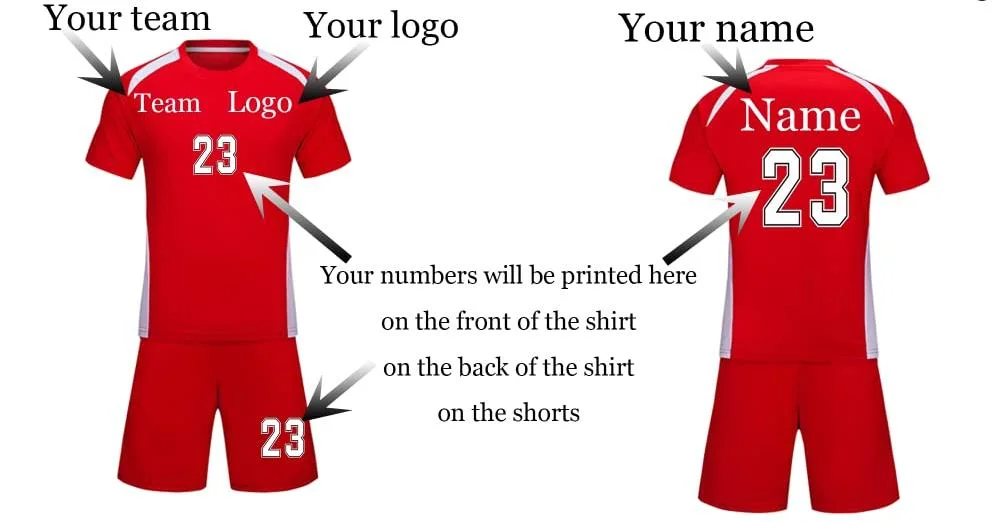 Custom Made High Quality Light Weight Argentina Football Uniform Team Football Kits Men Soccer Jersey Suit