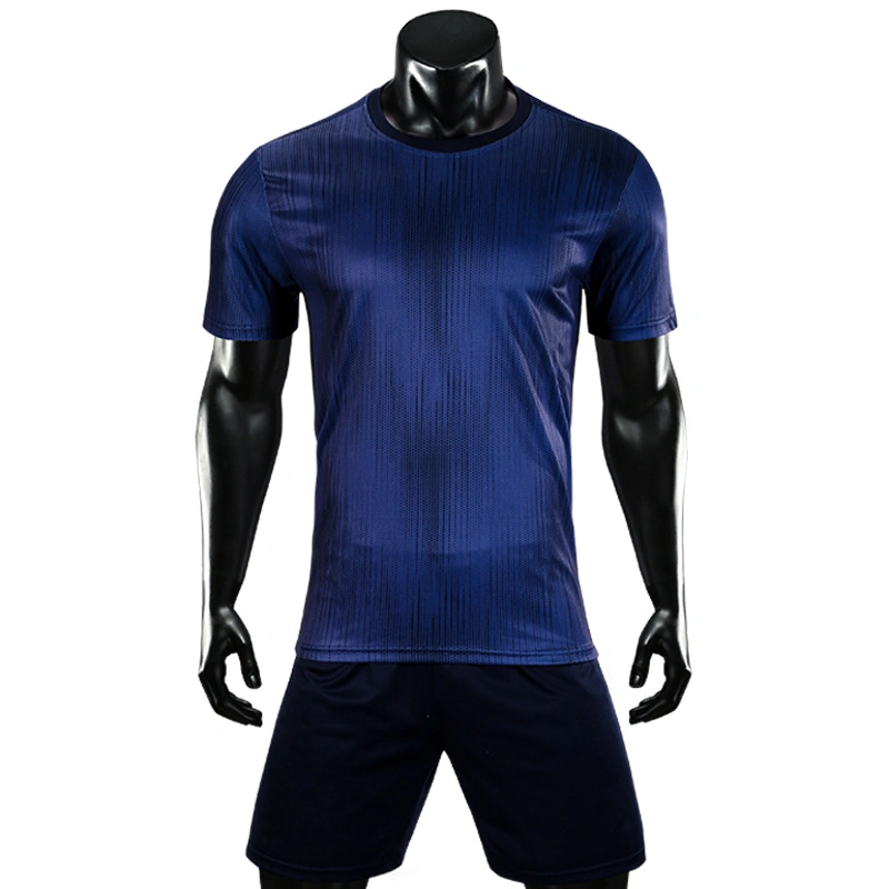 Custom Football Jersey Blank Men&prime;s Soccer Uniforms Short Sleeve Sports Team Training Wear