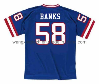 Custom Jersey #58 Carl Banks New York 1988 Throwback Home Vintage American Football Jersey