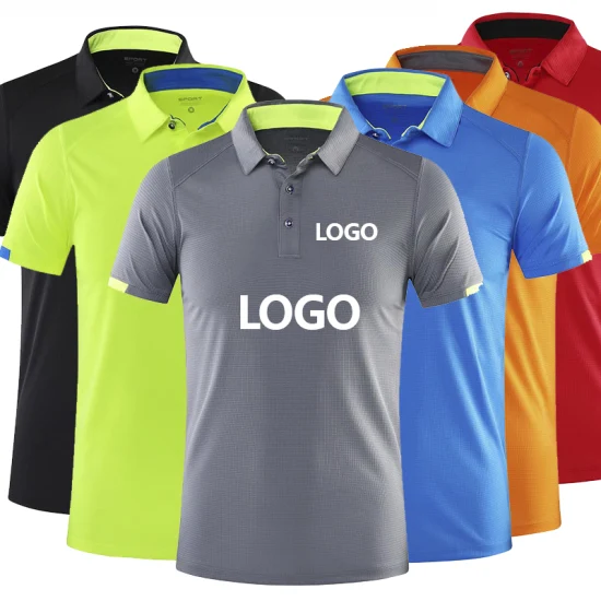 Men Polo Shirt Quick Dry Customised Printing Embroidered Logo OEM Service Classic Design Casual Clothes Unisex Sports Uniform Men Polo