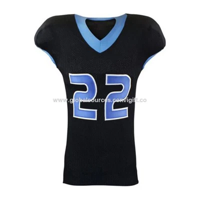 100% Polyester Heavy-Mesh American Football Jersey Custom Cheap Uniforms Young Training American Football Jerseys