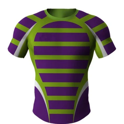 Mens Fully Dye Sublimation Printing Customized Rugby Jerseys