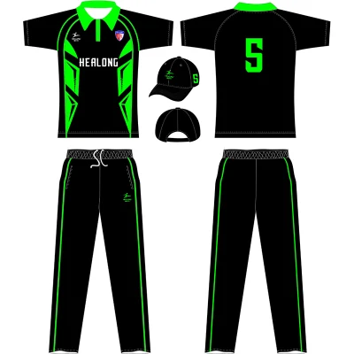 Wholesale Sport Clothing 100%Polyester Sublimation Cricket Team Jersey Custom Cheap Cricket Wear