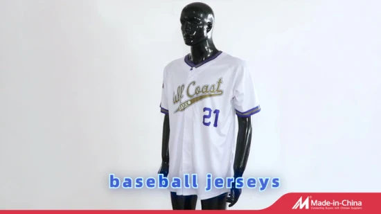 Custom Baseball Uniform Cheap Sublimation Softball Jersey Full Button Baseball Jersey