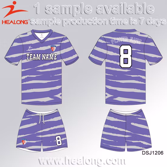 Healong Latest Design Sports Gear Customize Dye Sublimation Junior Soccer Sets