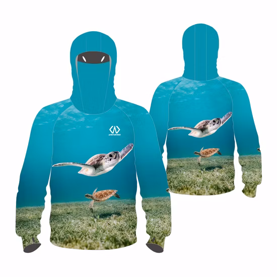 Custom Anti-UV Upf50+ Comfortable Lightweight Sports Apparel Elastic Fishing Hoodies