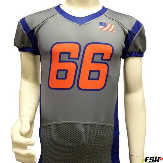 Wholesale Professional Custom Design Sublimation Printing Quick Dry Elastic Bottom American Football Jersey